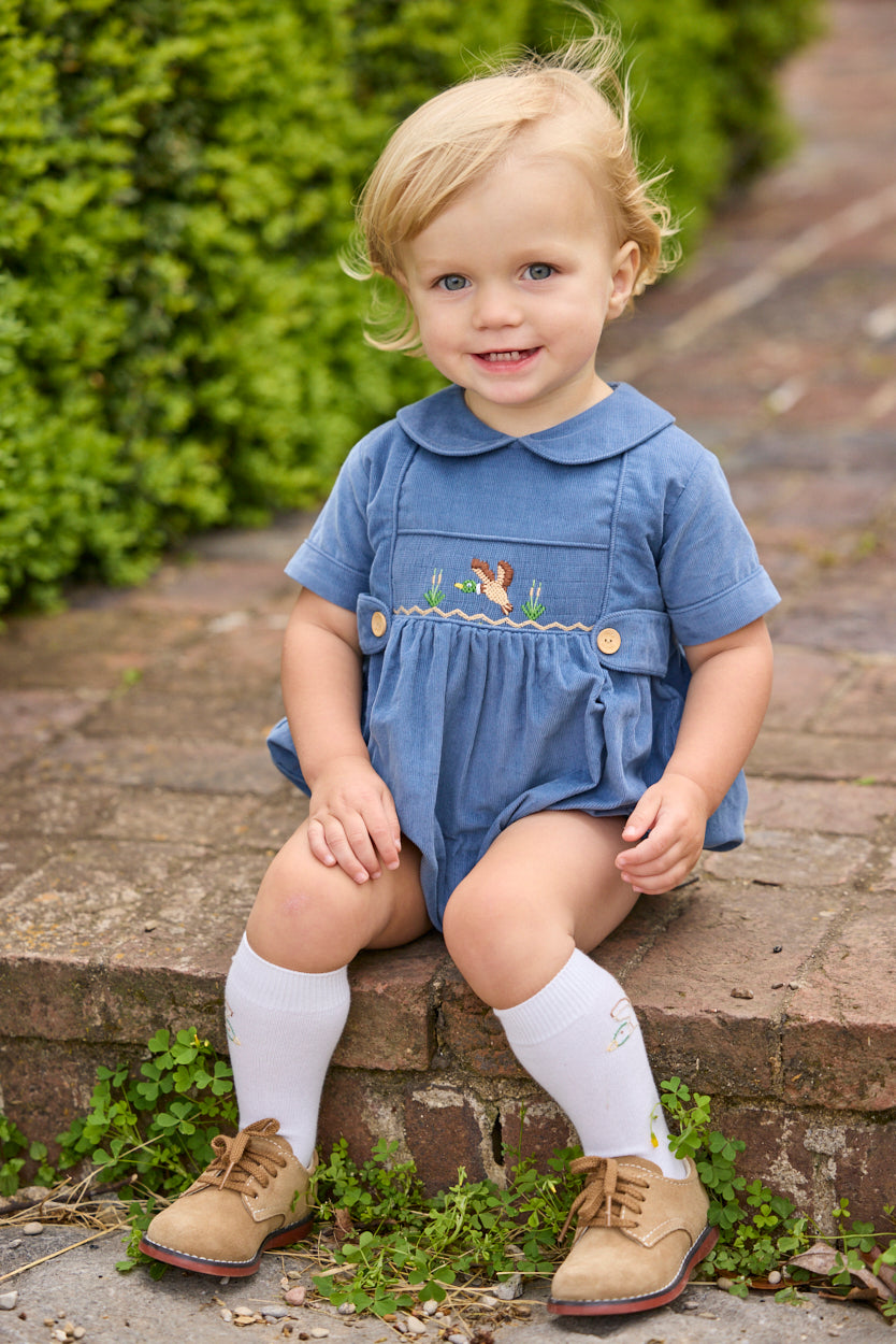 Smocked Daniel Bubble - Flying Mallard Boys Bubbles + Rompers Little English