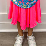 Neon Pink Twirl Skort Girls Skirts + Bloomers Mila & Rose