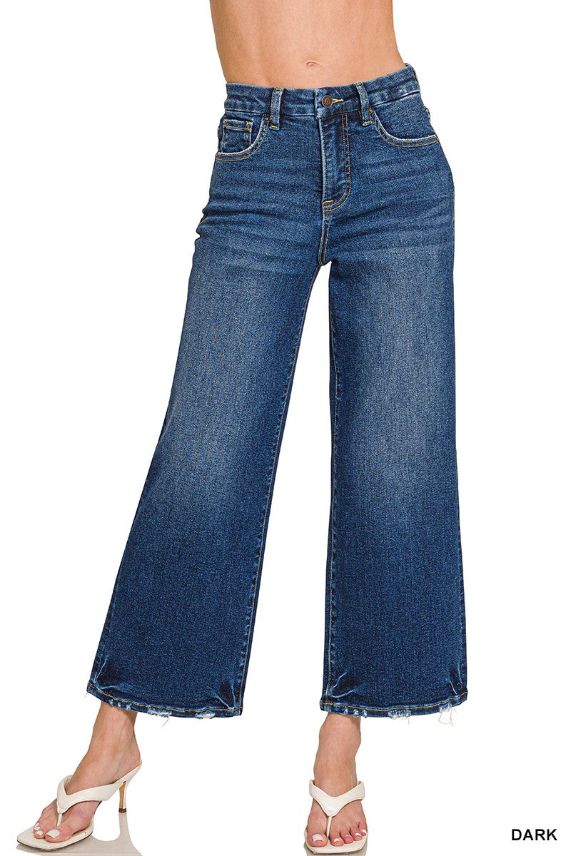Sutton Crop Jeans Jeans Zenana