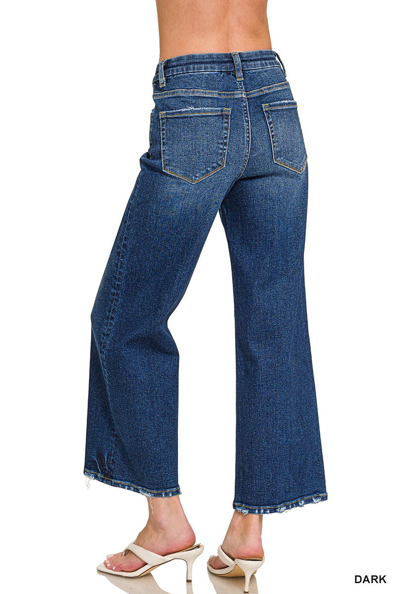 Sutton Crop Jeans Jeans Zenana