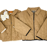 Girls Saylor Jacket - Brown/Plaid