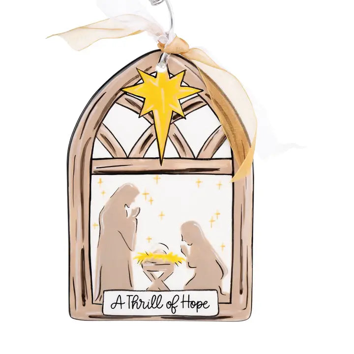 Thrill of Hope Flat Holiday Ornament Seasonal Glory Haus
