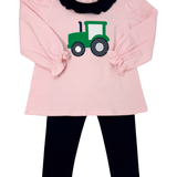 Tractor Applique Legging Set