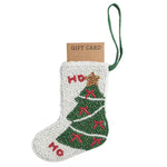 Tree Beaded Stocking Ornament Seasonal Mudpie