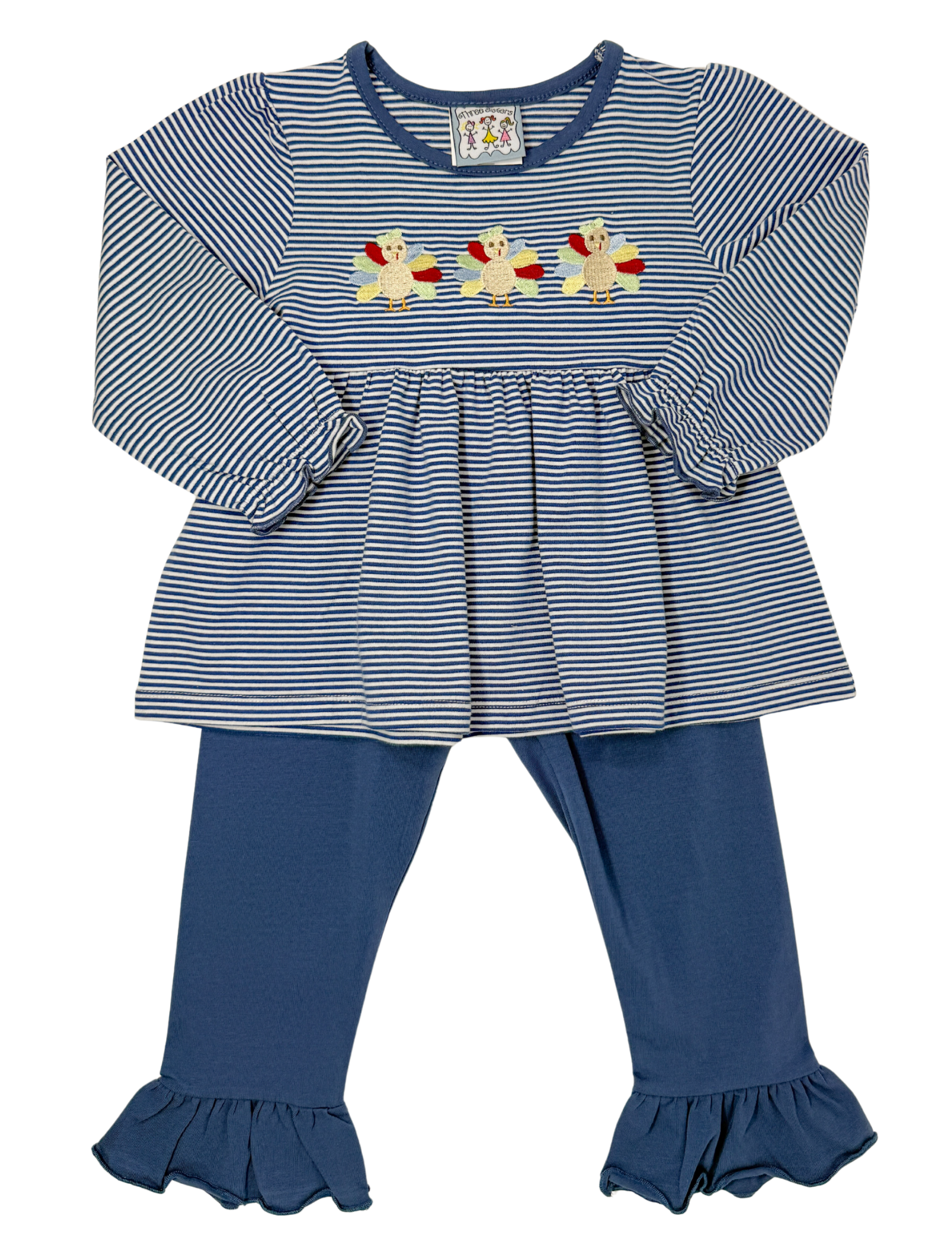 Turkey Lurkey Ruffle Pant Set Girls Sets Three Sisters