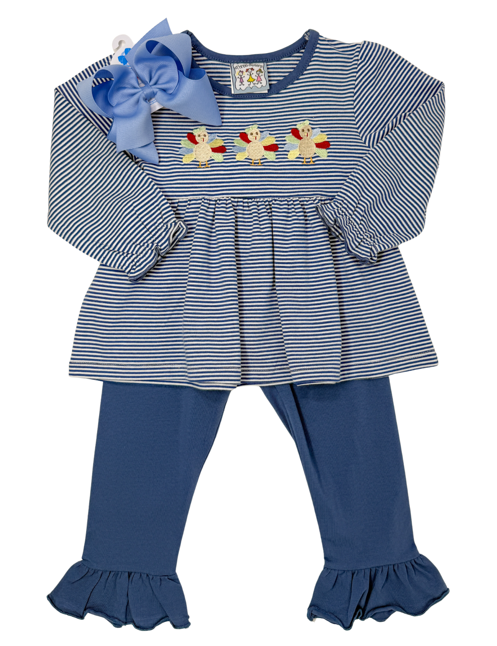 Turkey Lurkey Ruffle Pant Set Girls Sets Three Sisters