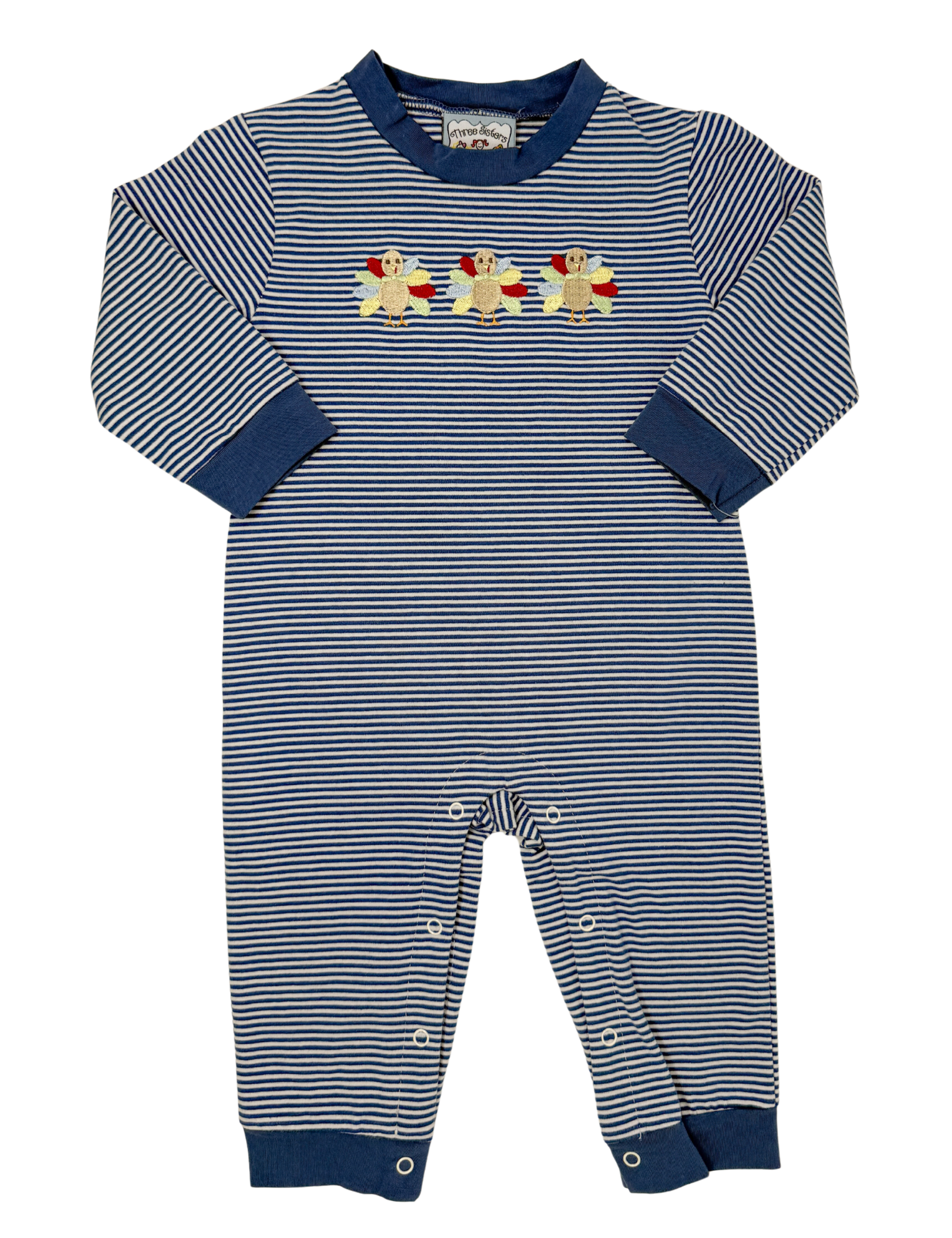 Boys Turkey Lurkey Romper Boys Bubbles + Rompers Three Sisters