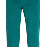 Twiggy Pants - Peacock Velvet Girls Pants + Leggings Bisby