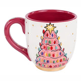 Vintage Pink Tree Mug Seasonal Glory Haus