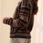 Yarn Dye Boat Neck Sweater - M Steel Sweaters Tribal