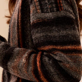 Yarn Dye Boat Neck Sweater - M Steel Sweaters Tribal