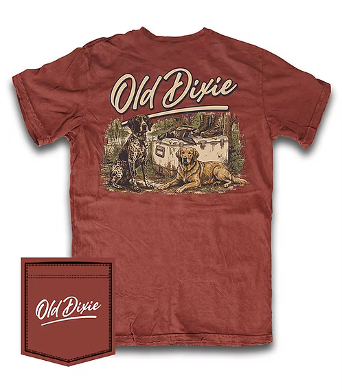 Old Dixie Dynamic Duo T-Shirt - Red Boys Tees Fieldstone