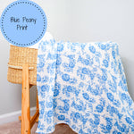 A Peony For Your Thoughts Baby Muslin Swaddle Blanket Baby Accessories LollyBanks