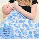 A Peony For Your Thoughts Baby Muslin Swaddle Blanket Baby Accessories LollyBanks