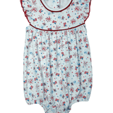 A Sparkly Fourth Print Flutters Bubble Girls Bubbles + Rompers Magnolia Baby