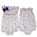 A Sparkly Fourth Print Flutters Bubble Girls Bubbles + Rompers Magnolia Baby
