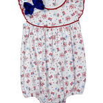 A Sparkly Fourth Print Flutters Bubble Girls Bubbles + Rompers Magnolia Baby