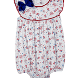 A Sparkly Fourth Print Flutters Bubble Girls Bubbles + Rompers Magnolia Baby
