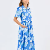 Jema Dress - Orchid Revere Blue Long Dresses Mary Square