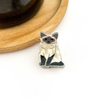 Mini Cat Hair Claw Clip - Black/White Hair Accessories TheDivaSoap
