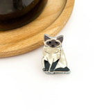 Mini Cat Hair Claw Clip - Black/White Hair Accessories TheDivaSoap