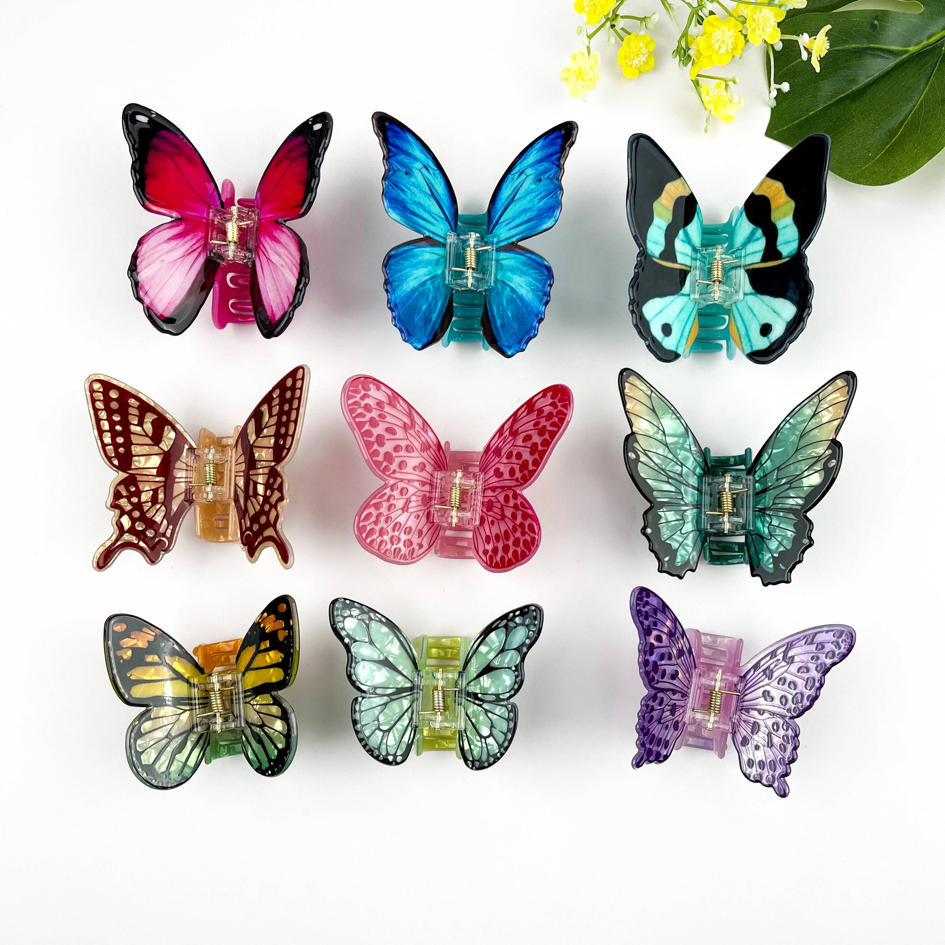 Butterfly Claw Clip - Blue Hair Accessories TheDivaSoap