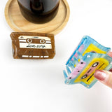 Tape Hair Clip,Acetate Creative Hair Claw: Blue Hair Accessories TheDivaSoap