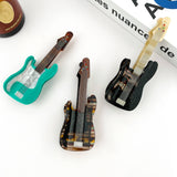 Electric Guitar Claw Clip - Green Hair Accessories TheDivaSoap