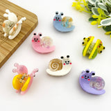 Mini Snail Hair Claw Clip - Pink Hair Accessories TheDivaSoap