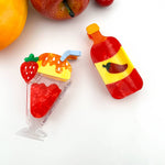 Food-Themed Acetate Claw Clips, Hot Sauce & Taco Designs: Taco Hair Accessories TheDivaSoap