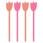 Acrylic Stir Sticks - Tulips - Sugar Babies Children's Boutique/Meg's Shoppe