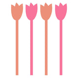 Acrylic Stir Sticks - Tulips - Sugar Babies Children's Boutique/Meg's Shoppe
