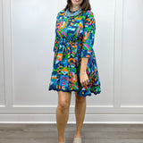 Adelyn Dress- Blue Turq Long Dresses Briton Court