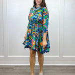 Adelyn Dress- Blue Turq Long Dresses Briton Court