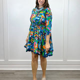 Adelyn Dress- Blue Turq Long Dresses Briton Court