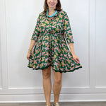 Adelyn Mini Dress - Kelly Green Short Dresses Briton Court