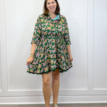 Adelyn Mini Dress - Kelly Green Short Dresses Briton Court