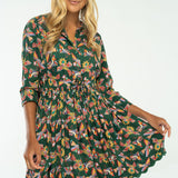 Adelyn Mini Dress - Kelly Green - Sugar Babies Children's Boutique/Meg's Shoppe