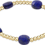 Admire Gold 3mm Bead Bracelet - Lapis Bracelets enewton