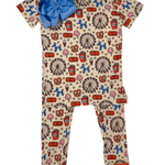 Admit One S/S Pant Set Kids Pajamas Twinkling Star