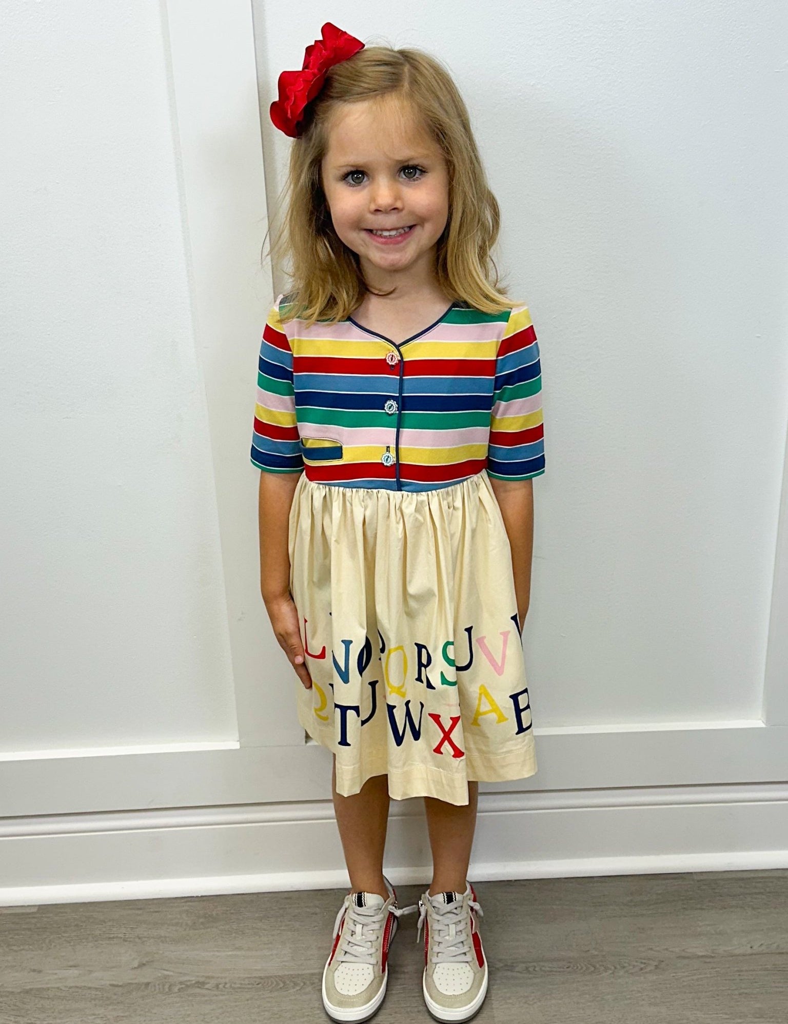 Alphabet Road Dress Girls Play Dresses Finding Foxtale
