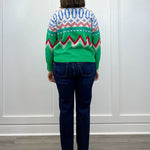 Alpine Joy Zip Sweater - Bright Green Sweaters &Merci