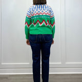 Alpine Joy Zip Sweater - Bright Green Sweaters &Merci