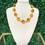 Amber Glow Beaded Necklace - Sugar Babies Children's Boutique/Meg's Shoppe