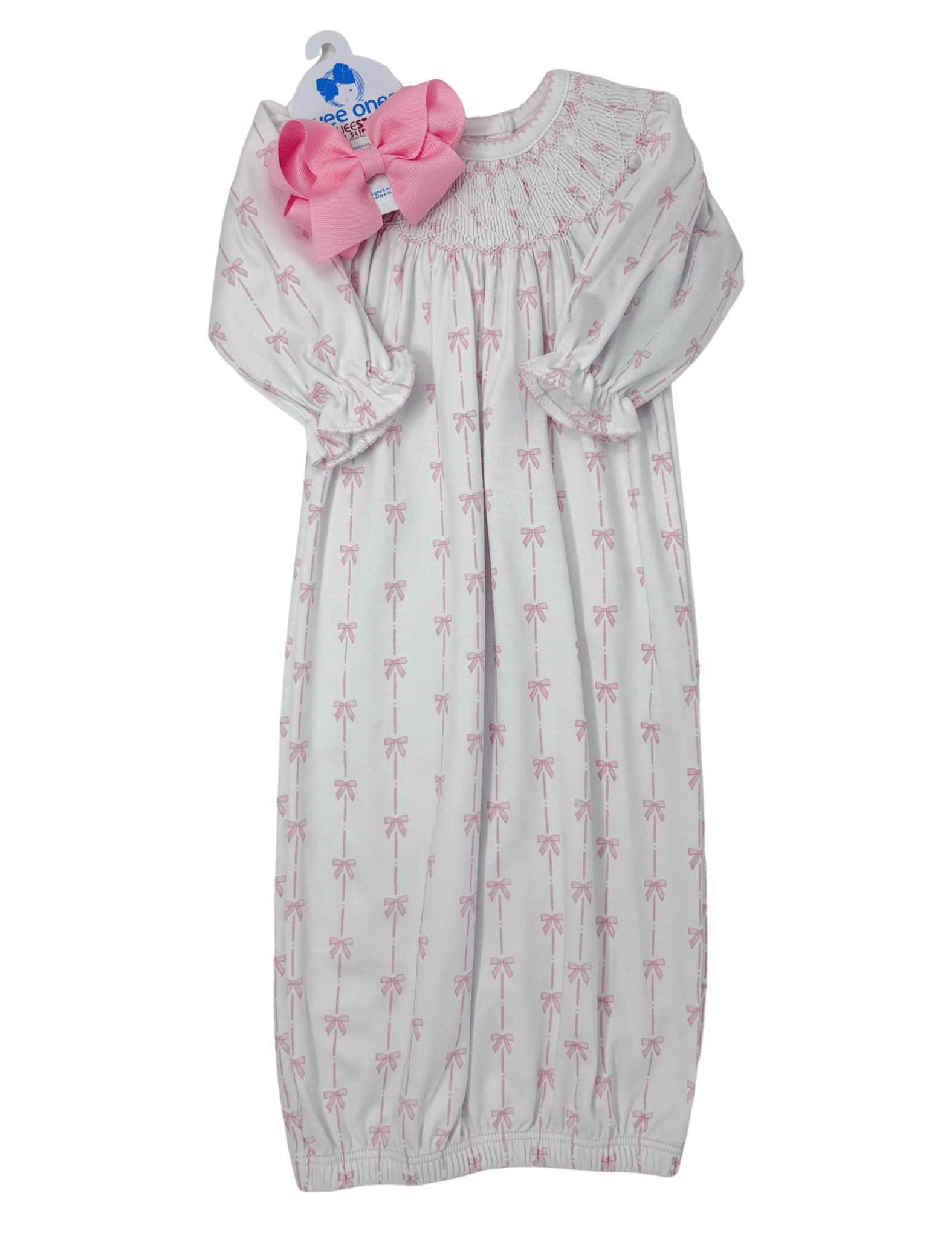 Amelia's Classics Bishop L/S Gown - Pink Baby Sleepwear Magnolia Baby