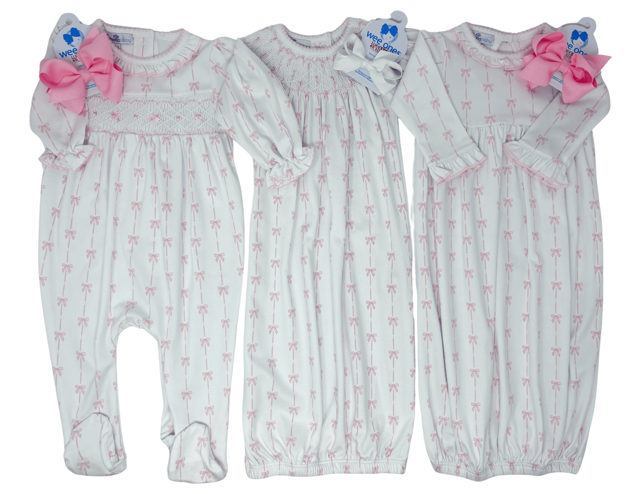 Amelia's Classics Bishop L/S Gown - Pink Baby Sleepwear Magnolia Baby