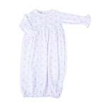 Amelia's Classics Pink Ruffle Gathered Gown Baby Sleepwear Magnolia Baby