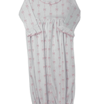 Amelia's Classics Pink Ruffle Gathered Gown Baby Sleepwear Magnolia Baby