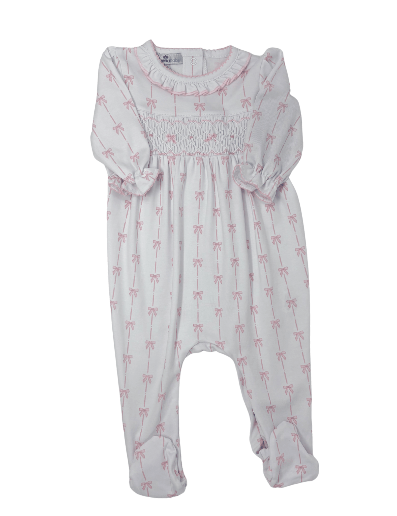 Amelia's Classics Smocked Footie Baby Sleepwear Magnolia Baby