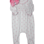 Amelia's Classics Smocked Footie Baby Sleepwear Magnolia Baby